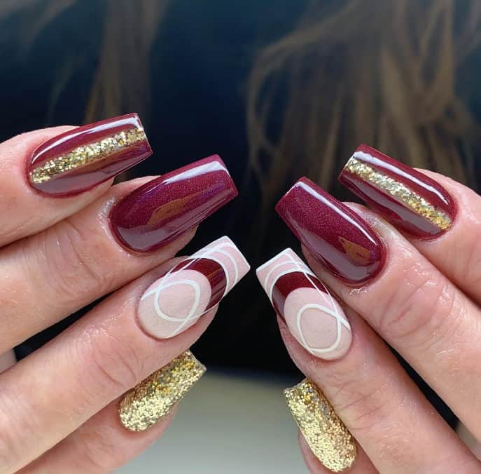 The 50 Most Alluring Burgundy Nail Designs To Try – NailDesignCode