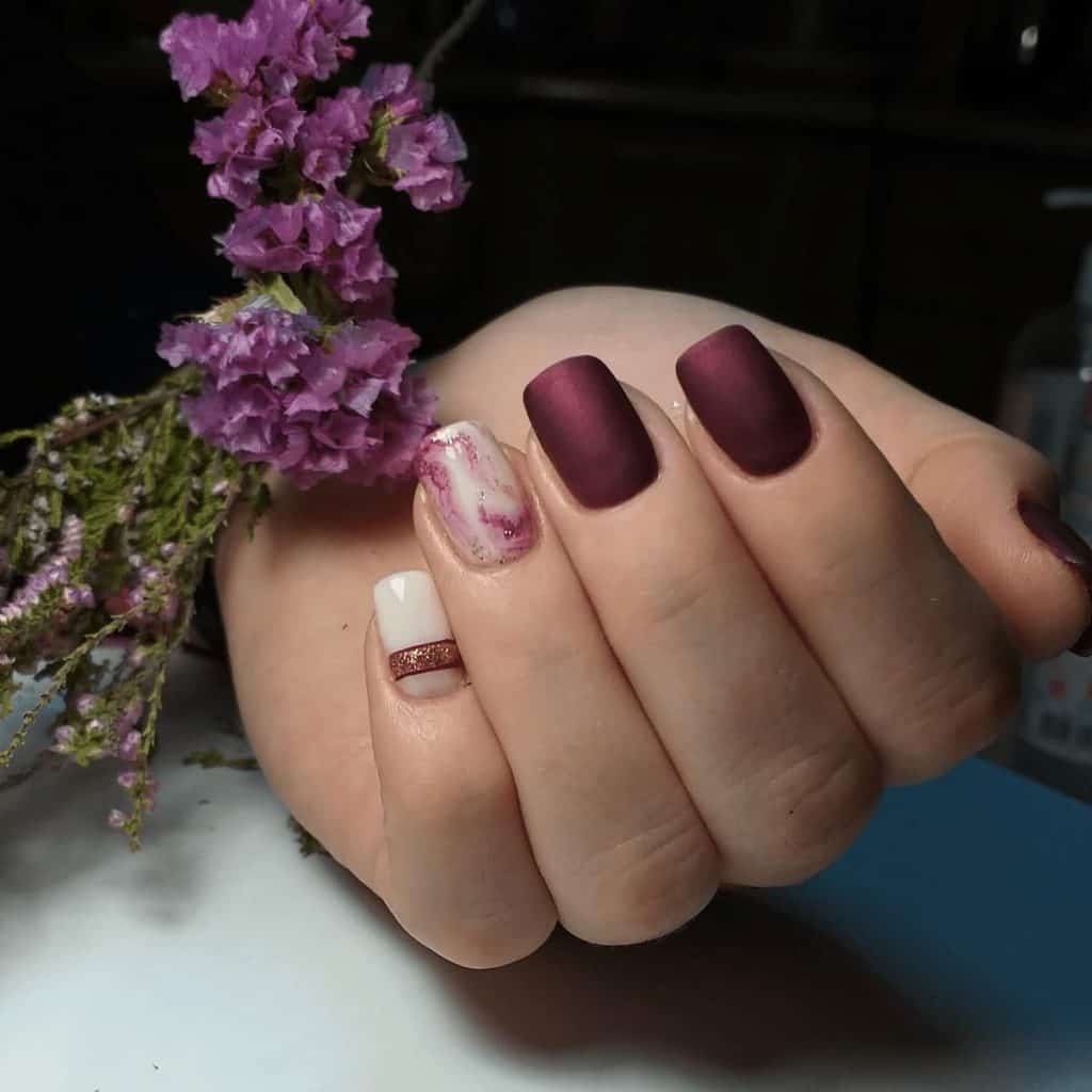 ss burgundy nail designs 19