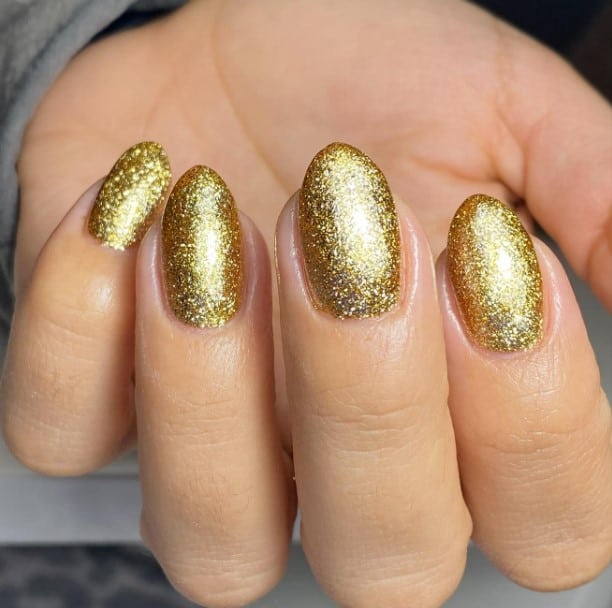 Gold Glitter - The Nude Collection | The Nail Designer™