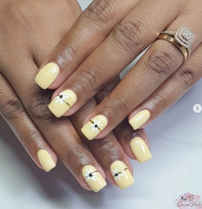 28 Best Yellow Nail Designs for 2023 | Stylish Belles | Yellow nails, Yellow  nail art, Yellow nails design