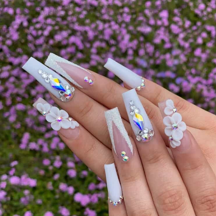 arellyys nailss white coffin nails 4