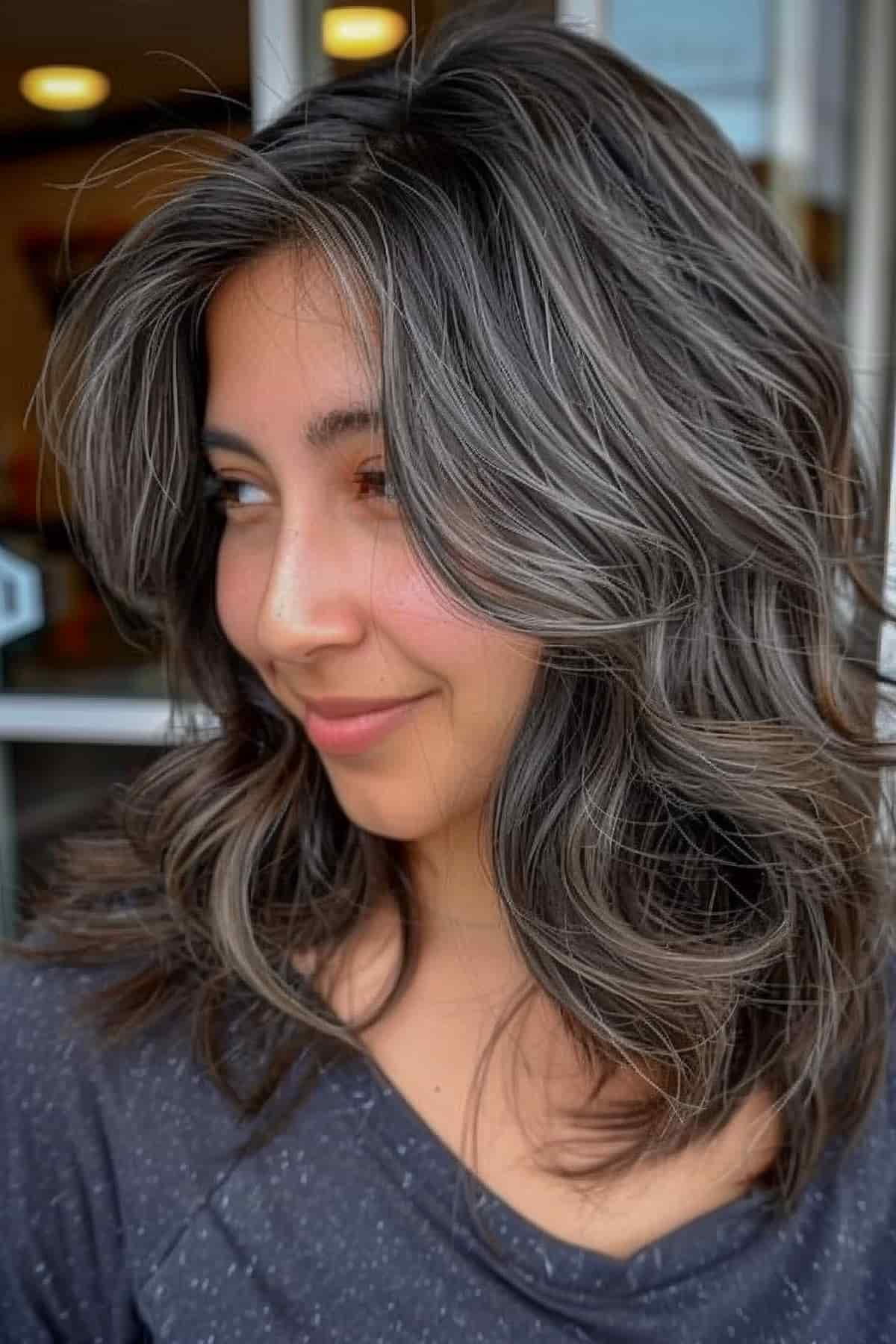 Gray Blending for Dark Hair: 9 Gorgeous Ideas