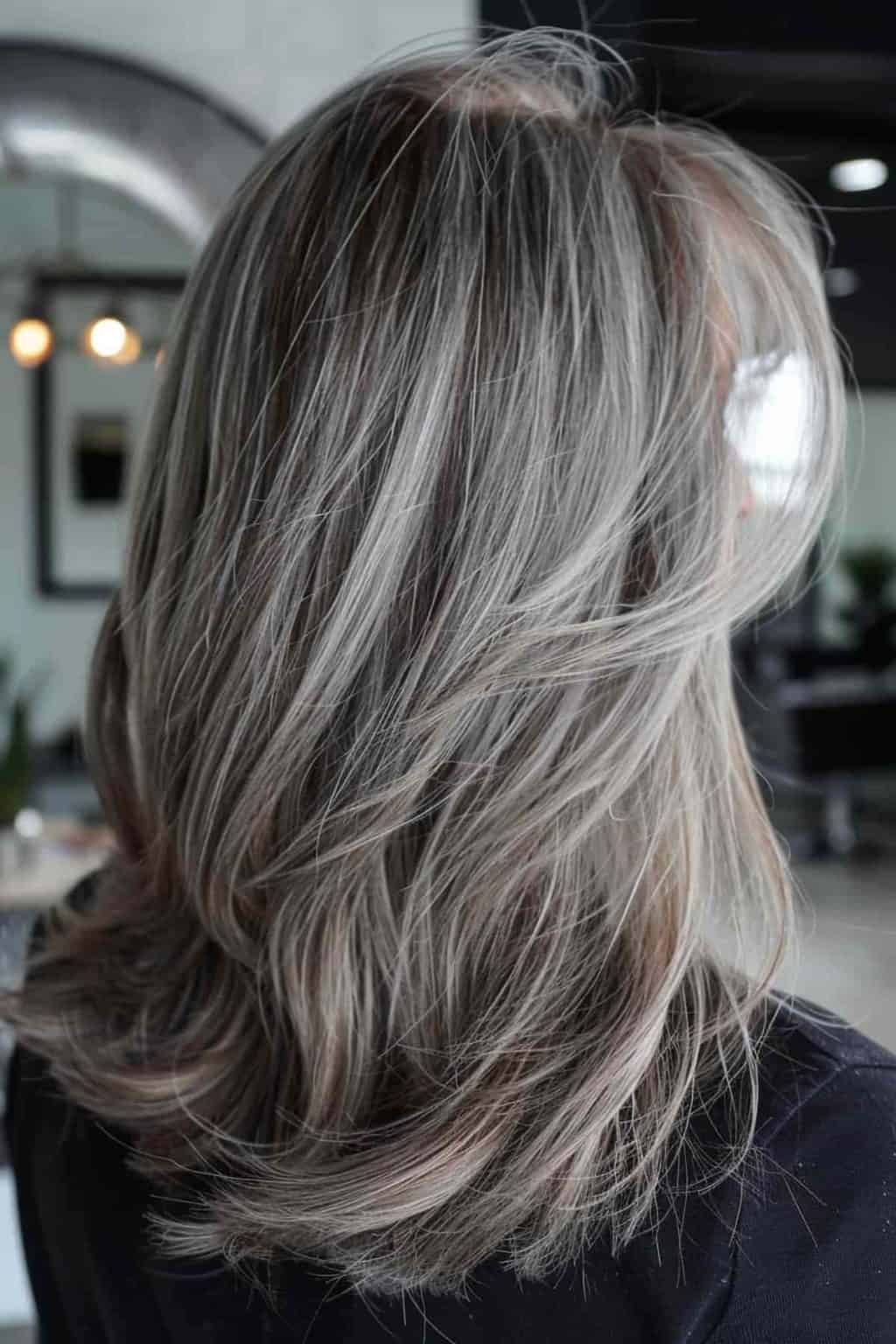 Gray Blending for Dark Hair: 9 Gorgeous Ideas