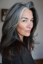 Gray Blending for Dark Hair: 9 Gorgeous Ideas