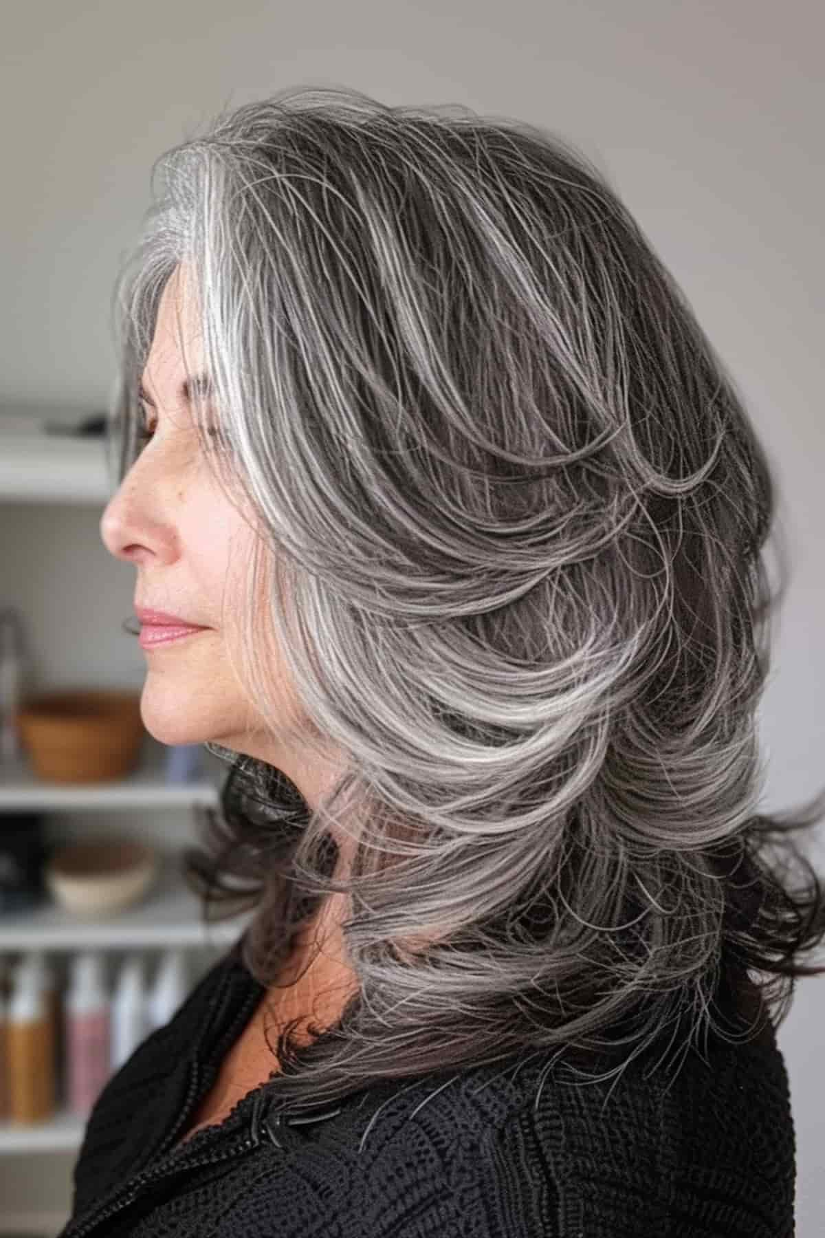 Gray Blending for Dark Hair: 9 Gorgeous Ideas